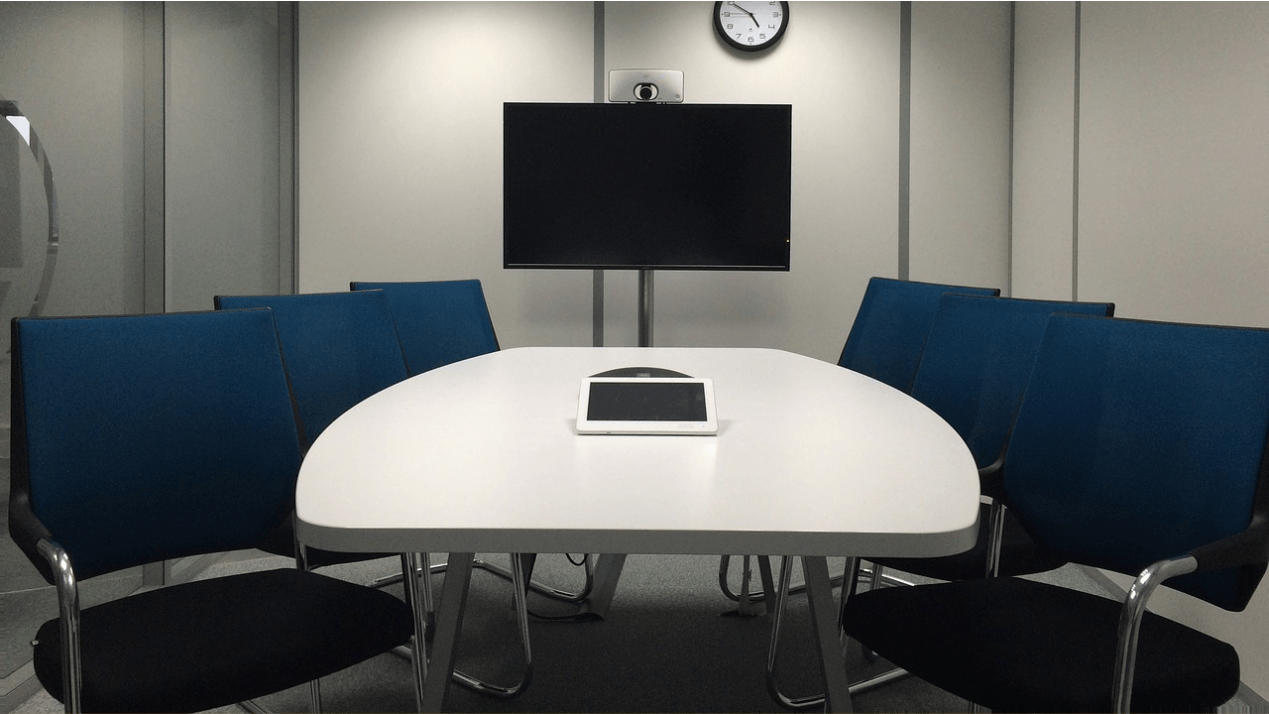 An empty conference room